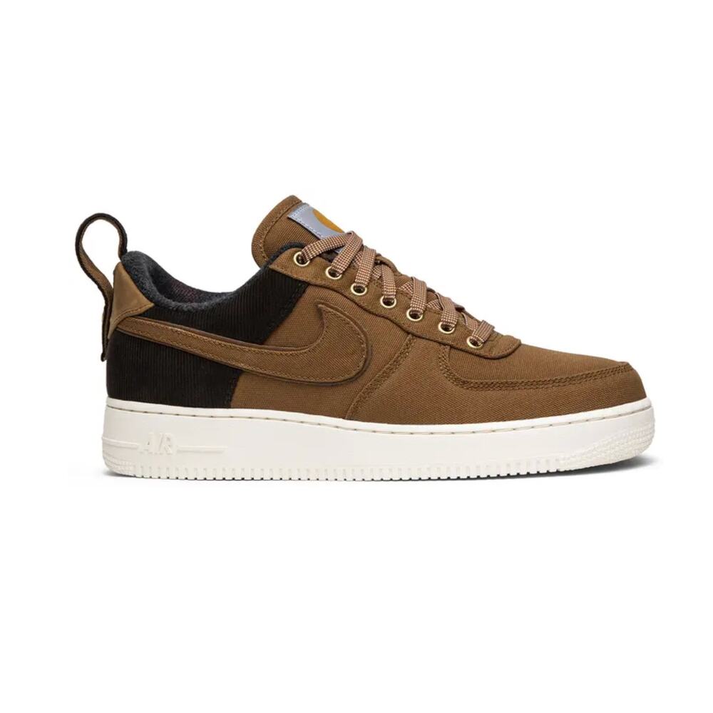 Carhartt Nike Brown Sneakers with Gold Accents